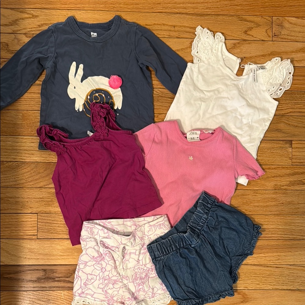 Tea Collection Kids Shirts & Tops - Navy, White, Pink, Magenta